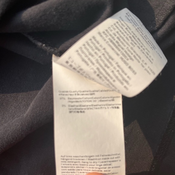 Men's BOSS T-Shirt Black White Logo Spell-Out XL FADED Designer Europe Casual - Picture 9 of 14